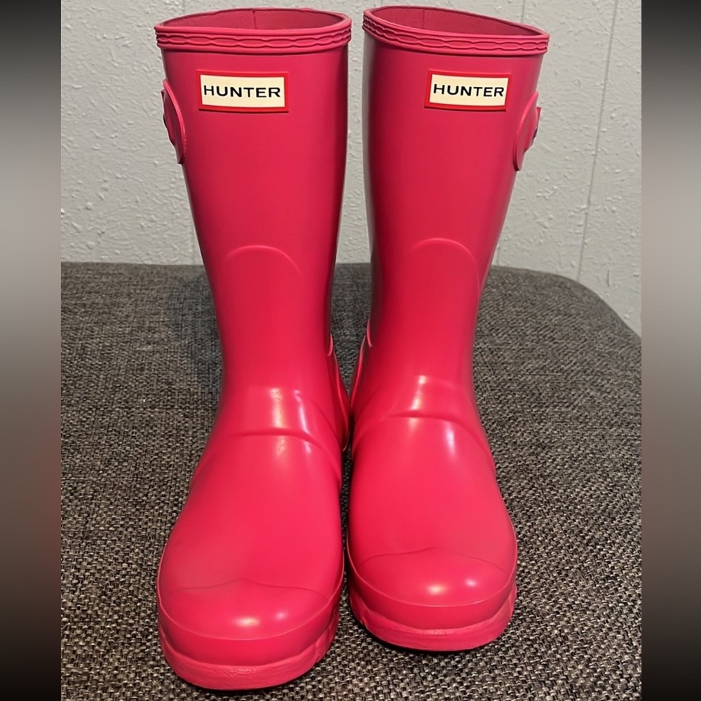 Hunter Original Short Boots in Pink